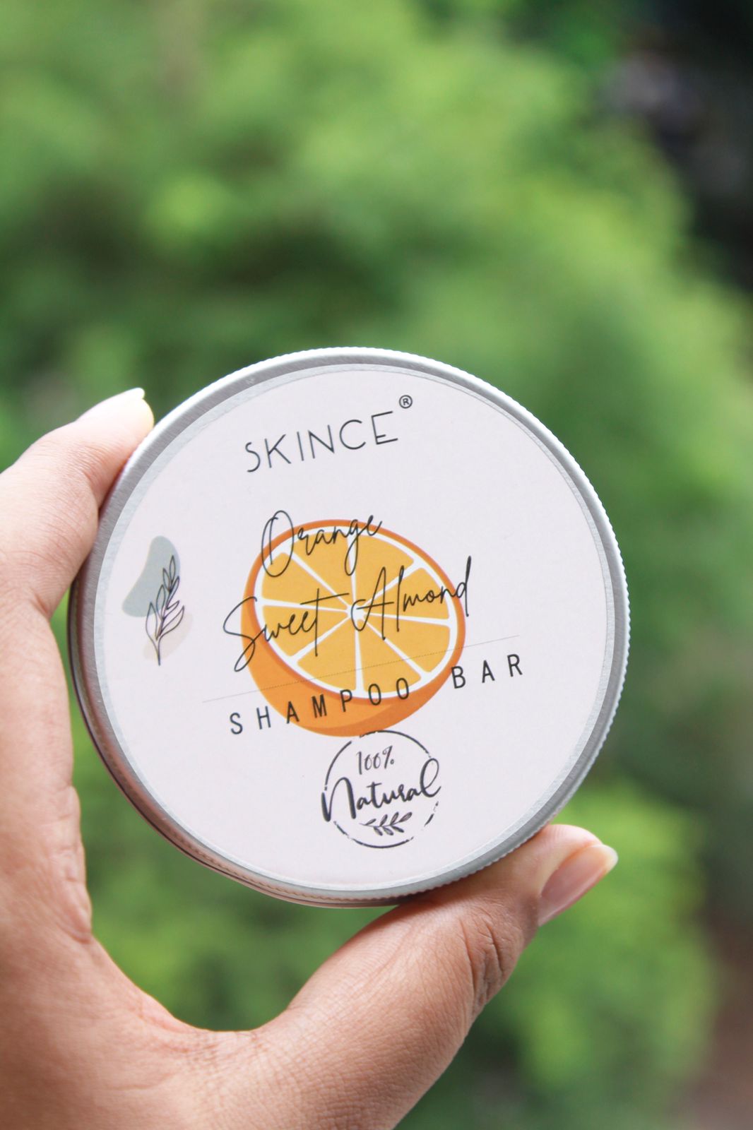 The Orange & sweet almond Shampoo Bar