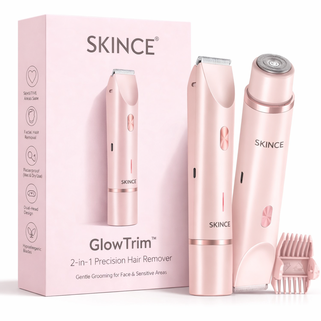 Skince GlowTrim™ 2-in-1 Hair Remover & Precision Trimmer