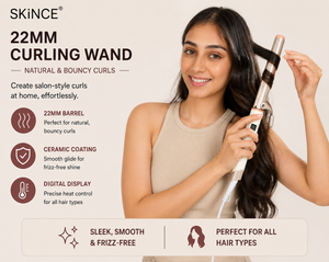 How to use the SKINCE curling iron for natural bouncy curls