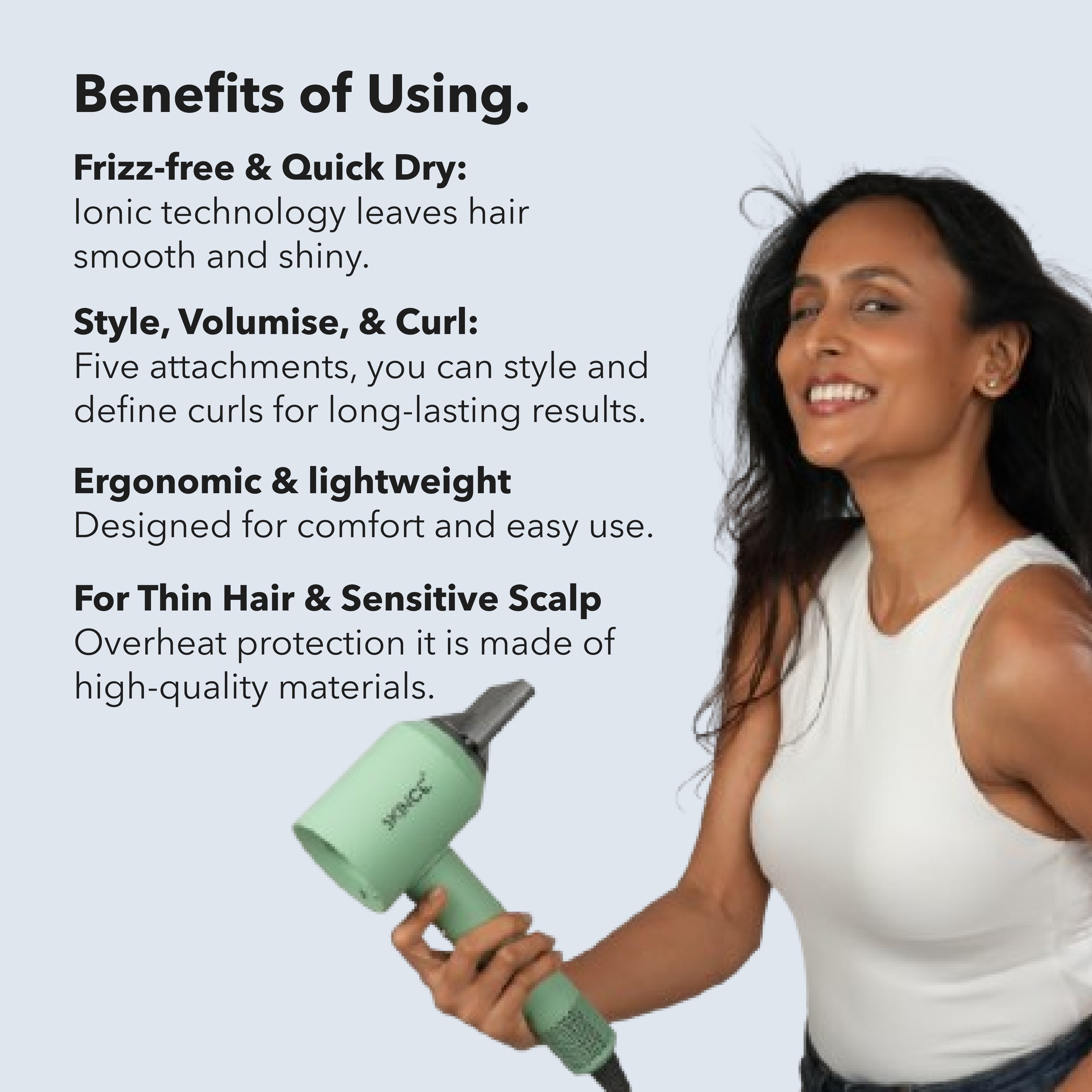 Sonic High Speed BLDC Hair Dryer – skince